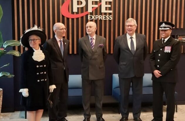 Roger Hirst MBE at Witham Firm PFE Express