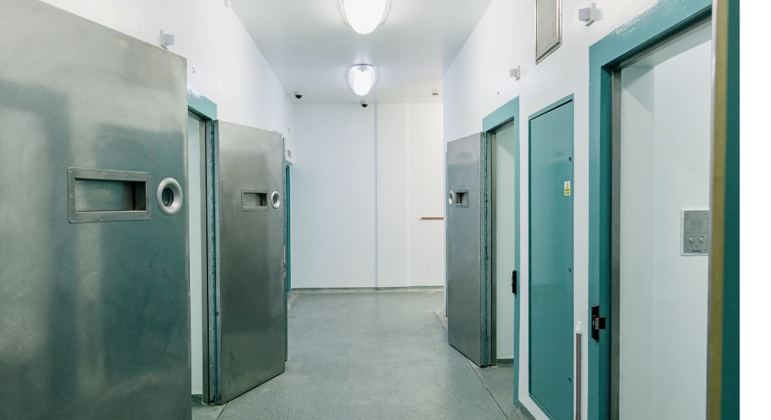 police custody suite doors