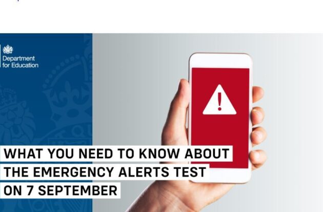 Alert for emergency test on 7th September 2025