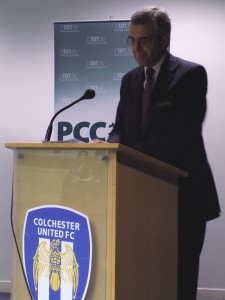 PCC Nick Alston speaking at the conference