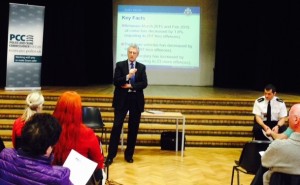 PCC Nick Alston at the public meeting in Thurrock