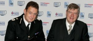Chief Constable BJ Harrington & Police, Fire and Crime Commissioner Roger Hirst