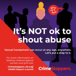 Crimestoppers VAWG campaign graphic