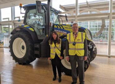 PFCC standing with RET liveried tractor